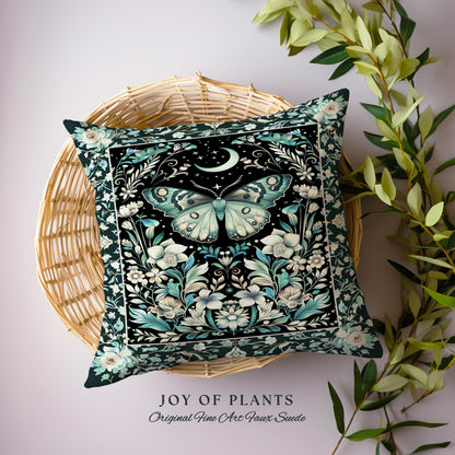 Pastel Gothic Butterfly Tapestry Moth Pillow Decorative Throw Cushion