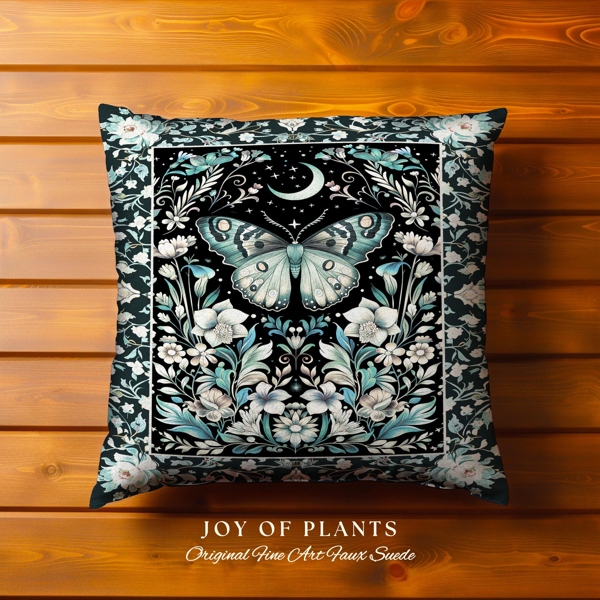 Pastel Gothic Butterfly Tapestry Moth Pillow Decorative Throw Cushion
