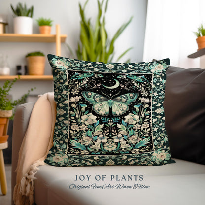 Pastel Gothic Butterfly Tapestry Moth Pillow Decorative Throw Cushion