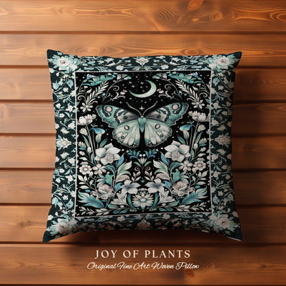 Pastel Gothic Butterfly Tapestry Moth Pillow Decorative Throw Cushion