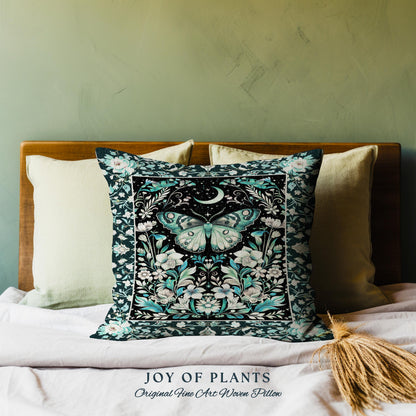 Pastel Gothic Butterfly Tapestry Moth Pillow Decorative Throw Cushion