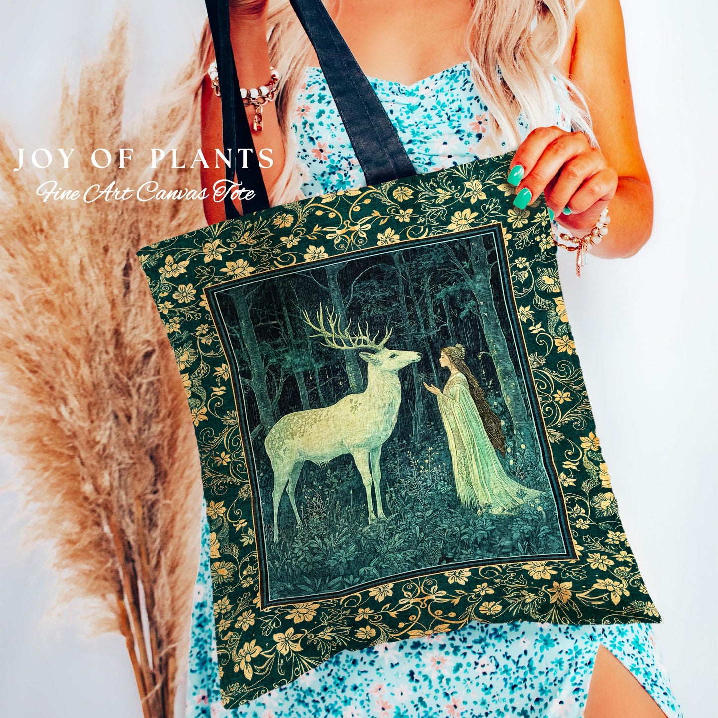 Medieval Princess Woodland Magic Woven Tote Everyday Bag