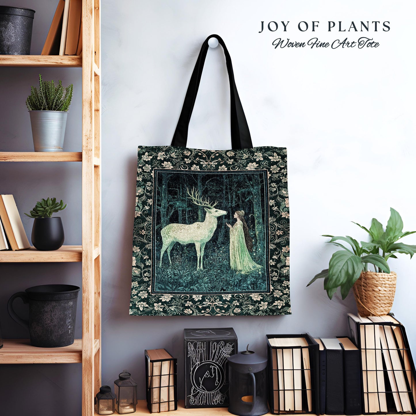 Medieval Princess Woodland Magic Woven Tote Everyday Bag