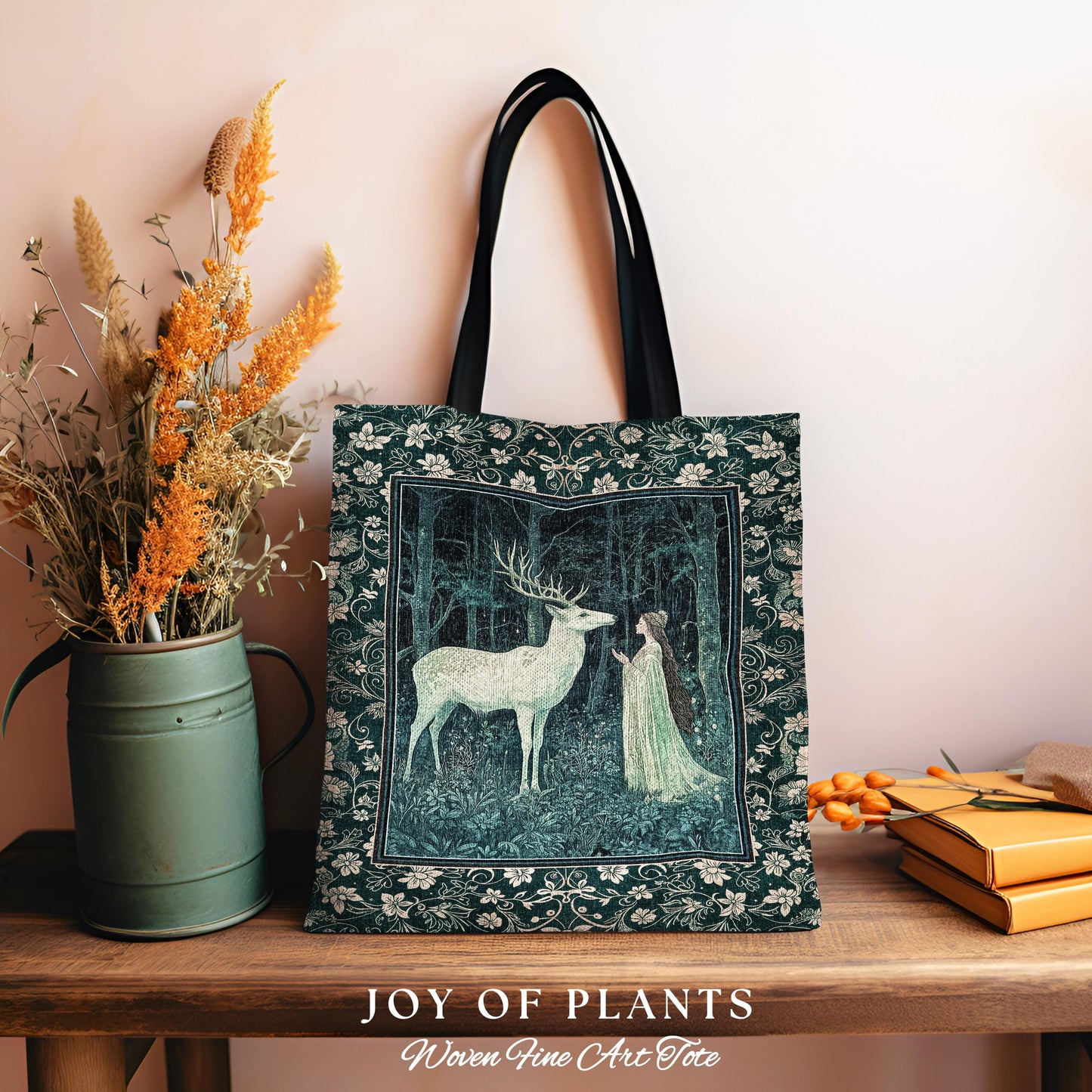 Medieval Princess Woodland Magic Woven Tote Everyday Bag