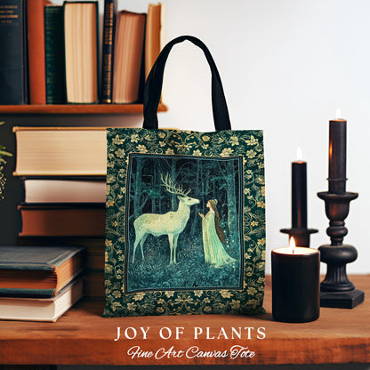 Medieval Princess Woodland Magic Woven Tote Everyday Bag