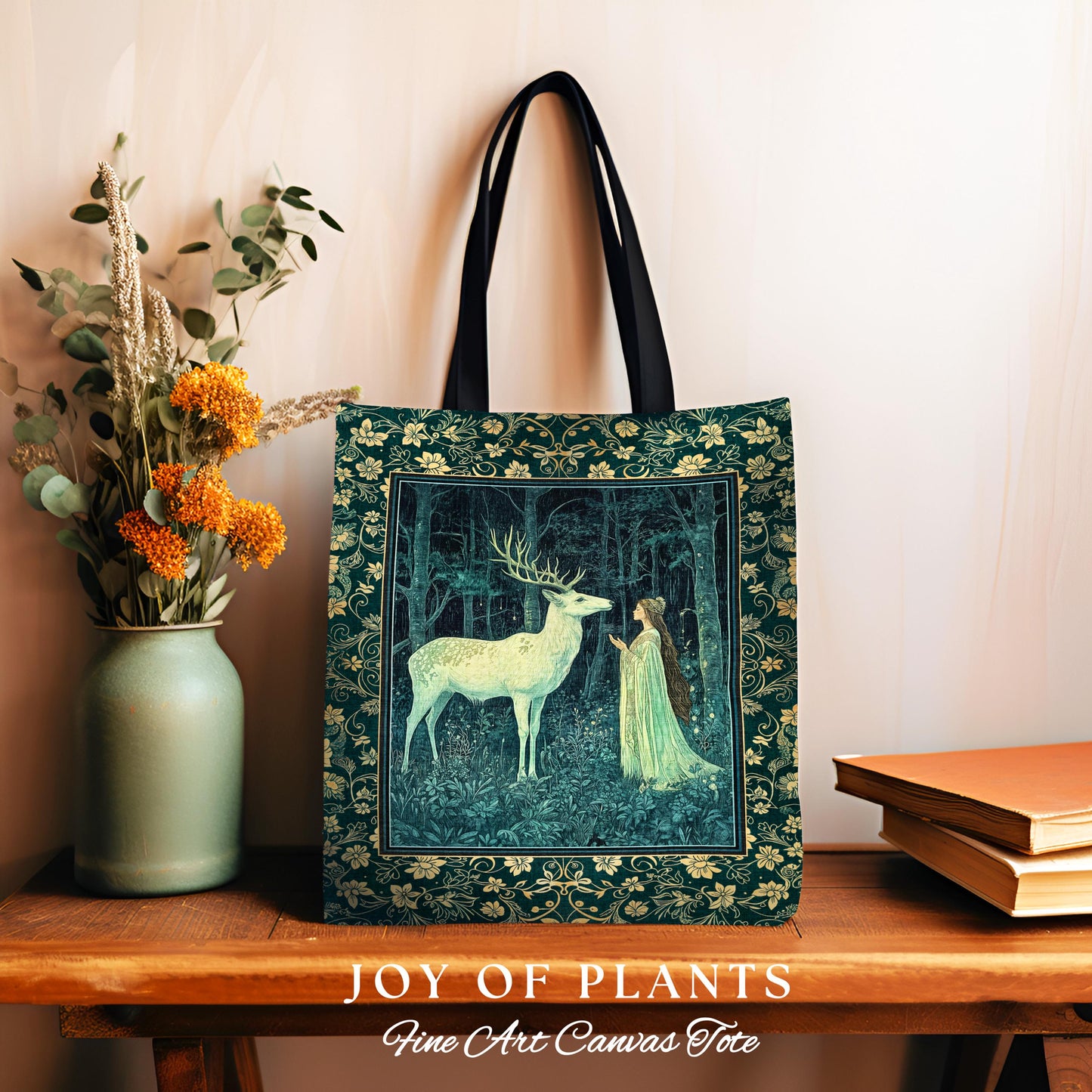 Medieval Princess Woodland Magic Woven Tote Everyday Bag