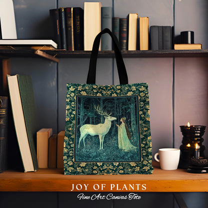 Medieval Princess Woodland Magic Woven Tote Everyday Bag