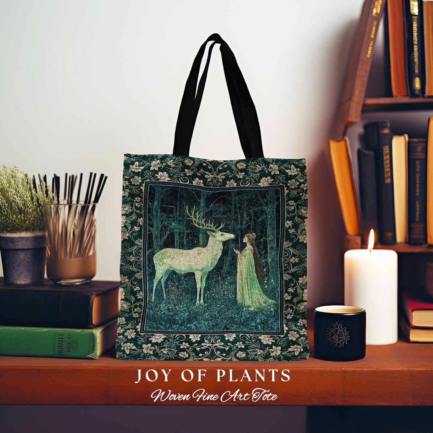 Medieval Princess Woodland Magic Woven Tote Everyday Bag