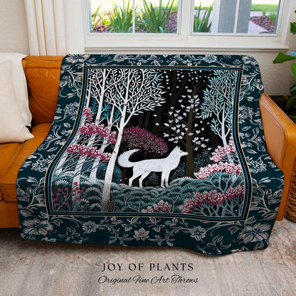 Storybook Folklore Boho Woven Wall Tapestry | Pastel Aesthetic Playful Nursery Wall Art Whimsical Botanical Nursery Scandinavian Folklore |