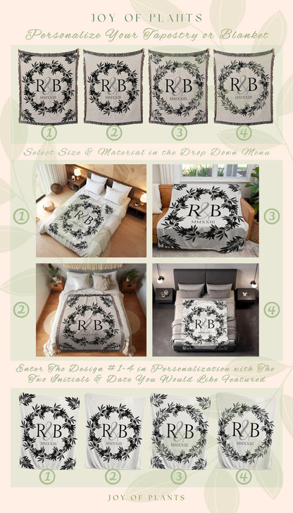 CUSTOM NAME BLANKET For Couple Cotton Anniversary Gift Couples Name Blanket Second Anniversary Gift For Couple Wedding Blanket Personalized