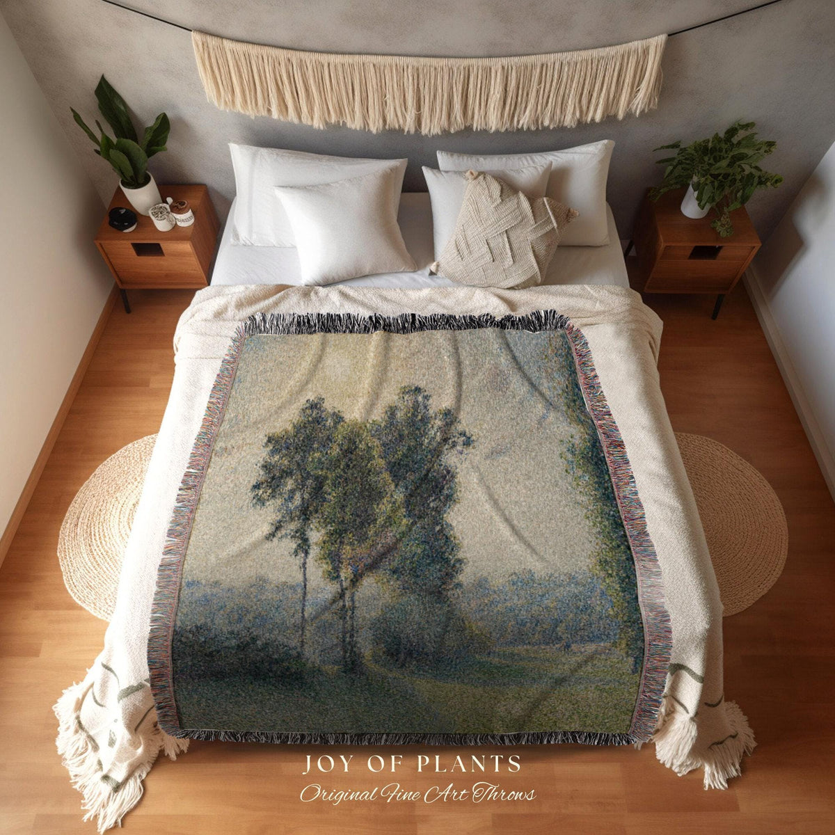 Landscape Wall Art Tapestry Woven | French Tapestry Vintage Decor Botanical Landscape Tapestry | Woven Wall Hanging Tapestry Decor Painting