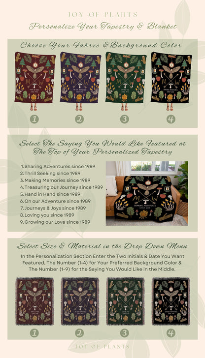 Wedding Anniversary Blanket Personalized Gift for Her | Personalized Anniversary Gift for Couple | 30th Anniversary Tapestry Woven Blanket |
