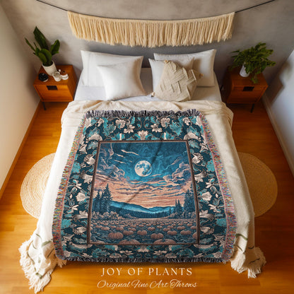 Rustic Autumn Pumpkin Patch Tapestry | Cute Spooky Boho Halloween Decor Whimsigoth Fall Aesthetic Throw Blanket Dark Academia Moody Occult |