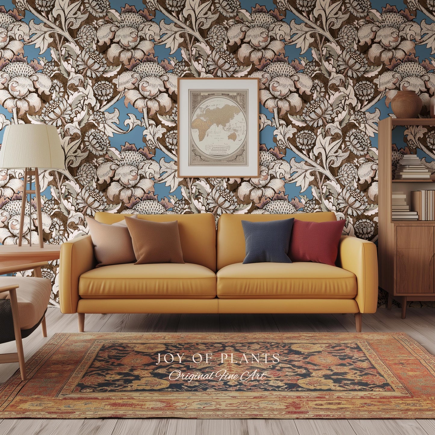 William Morris Maximalist Traditional Wallpaper | Jacobean Botanical English Revival Heritage Bedroom Peel and Stick Floral Grandmillenial