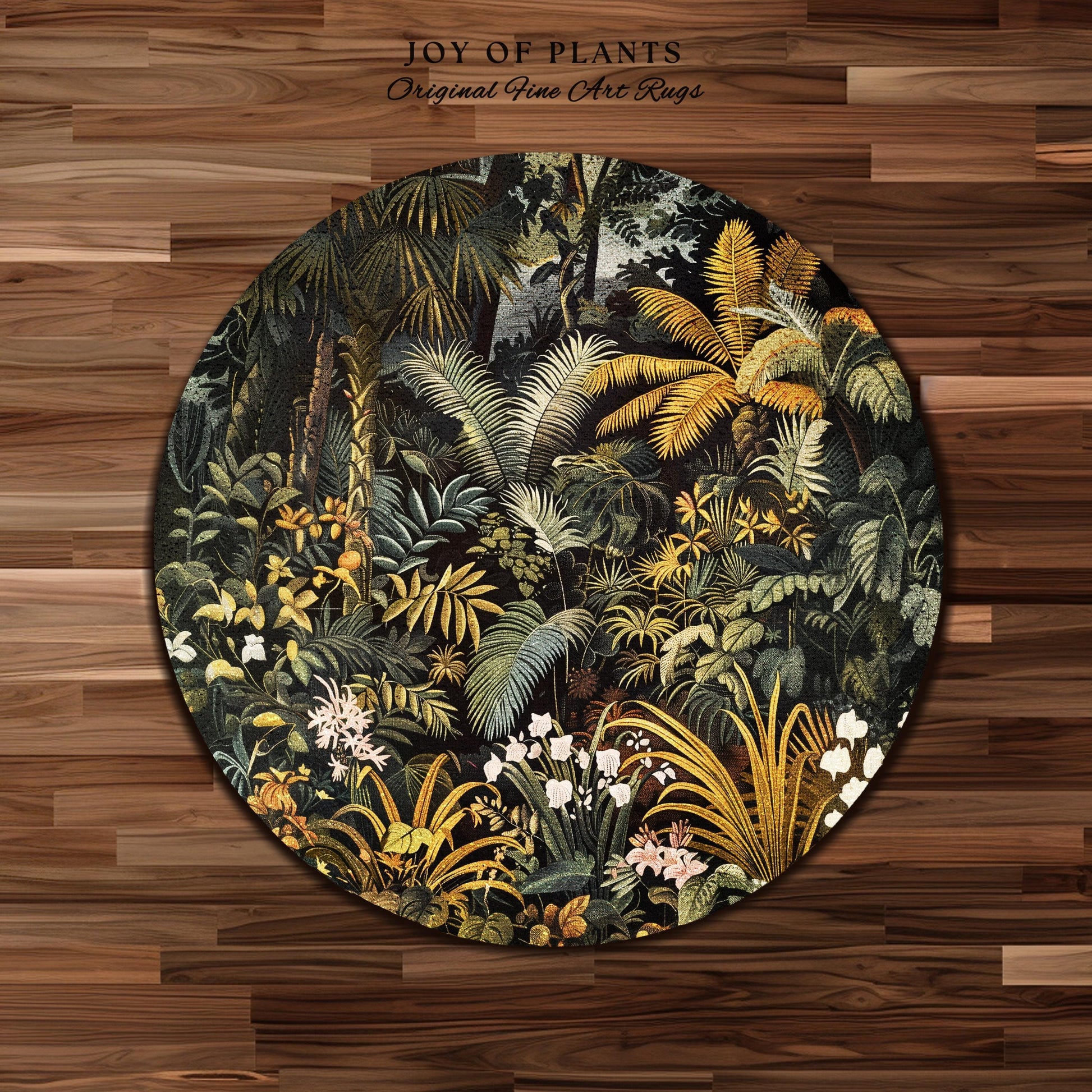 Earthy Colors Tropical Leaves Area Rug | Jungle Theme Bedroom Decor Whimsical Botanical Living Room Forest Floor Abstract House Plant Rug |
