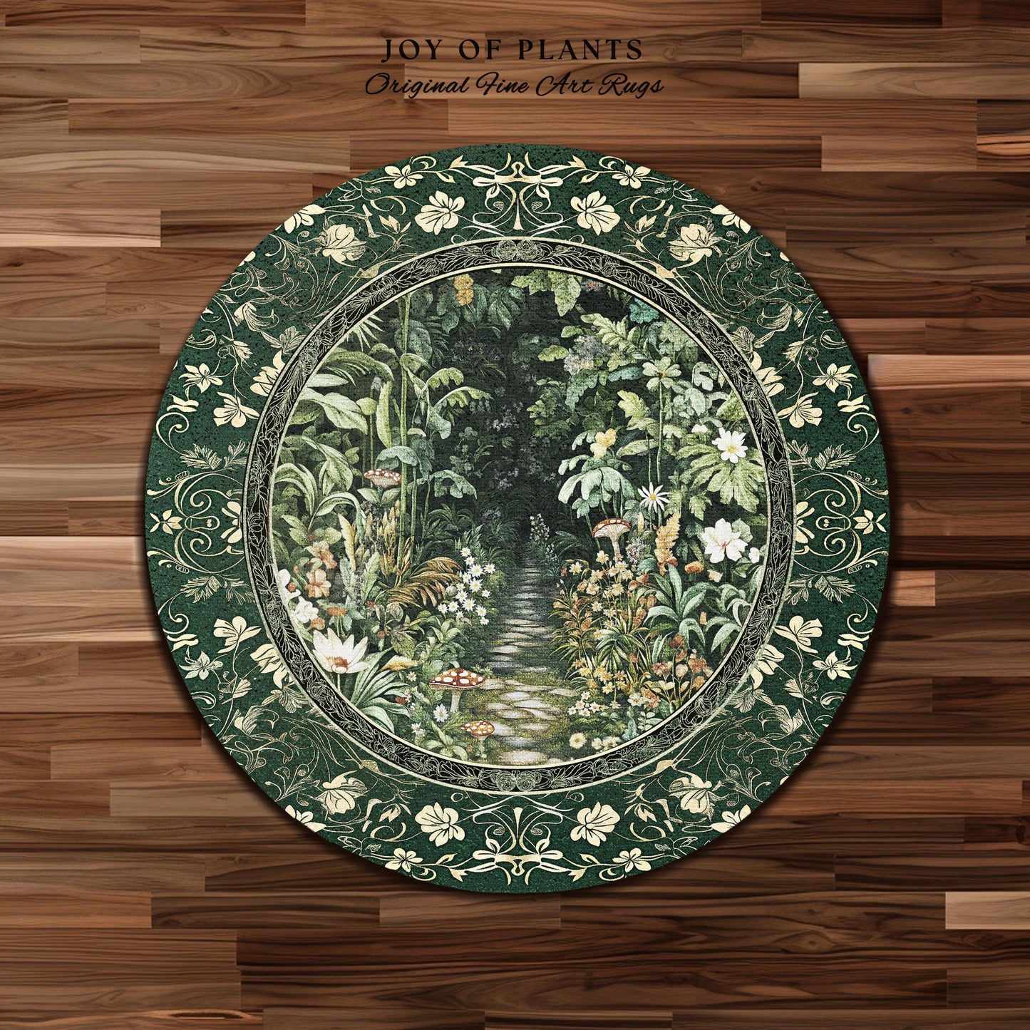 Soft Green Woodland Area Rug for Bedroom | Fairycore Woodland Nature Lover Book Nook Cozy Earthy Bedroom Decor Jungle Whimsical Aesthetic |